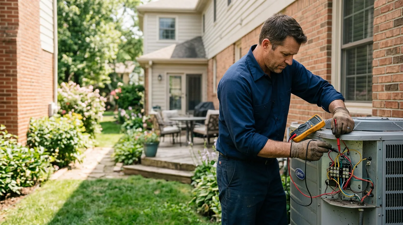 HVAC technician working near Kintnersville, PA